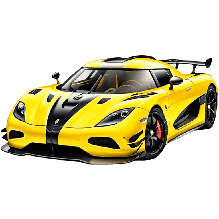 Koenigsegg Agera RS - Koenigsegg (Model Year: 2020) (Iconic colour: Yellow) emoji