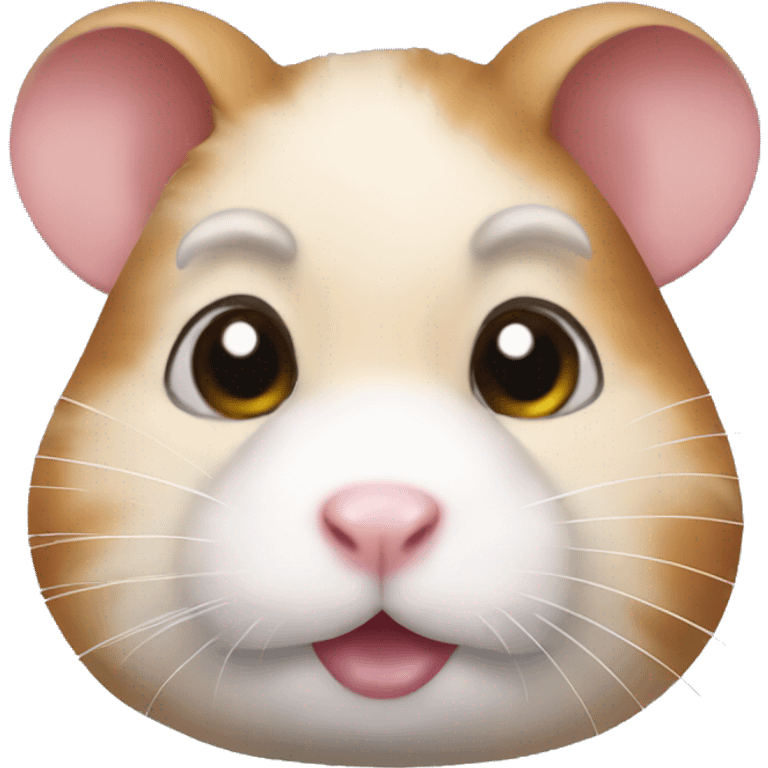 Hamster with makeup emoji