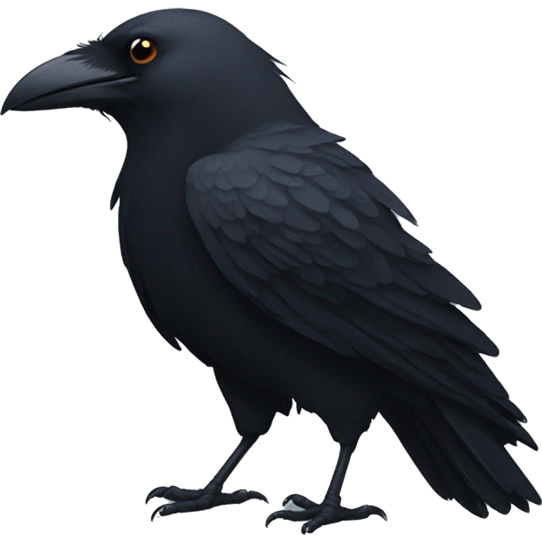 Crow with halo emoji