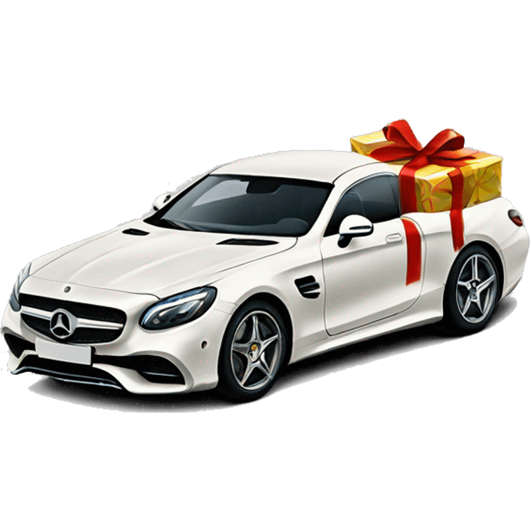 Christmas wrapped amg Mercedes  emoji