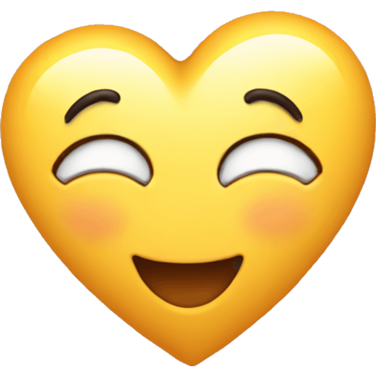 Heart and celebrating  emoji