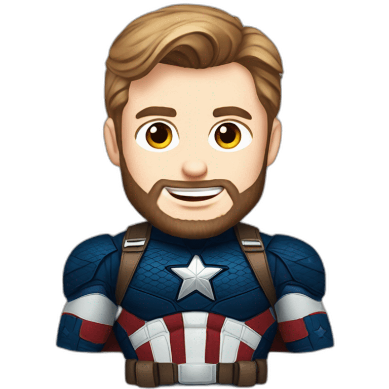 chris evans as captain america emoji