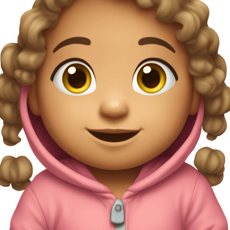 Cute baby girl  emoji