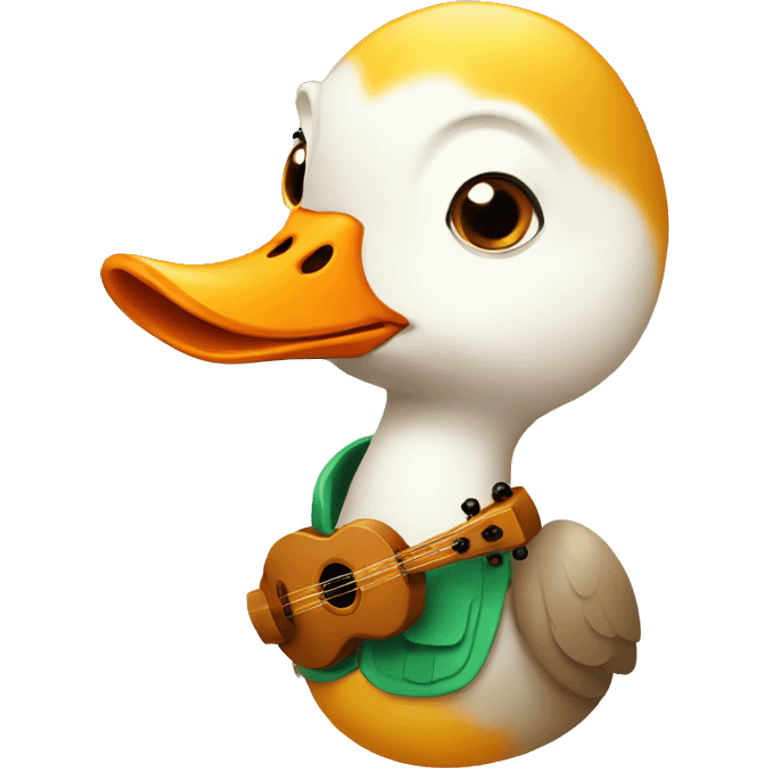 goose with ocarina emoji