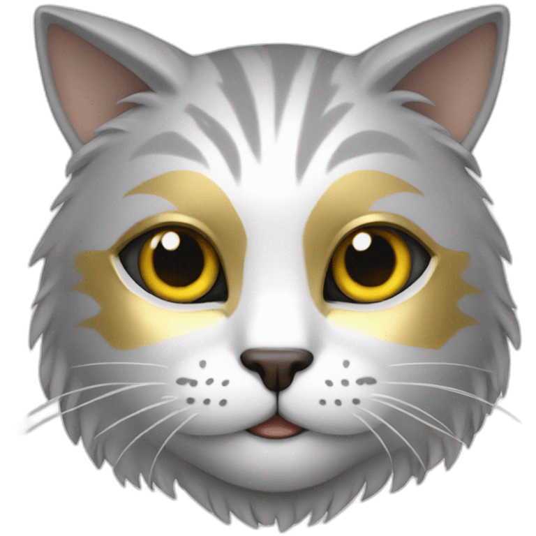 cat silver gold emoji