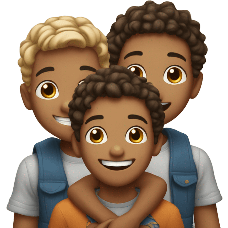 The cute three brothers emoji