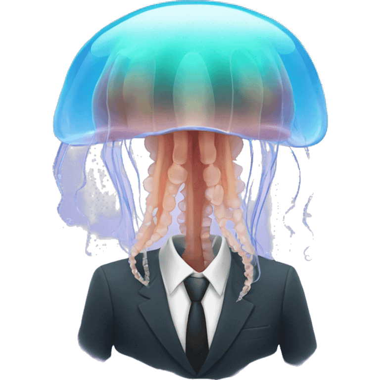 a jellyfish in suit emoji