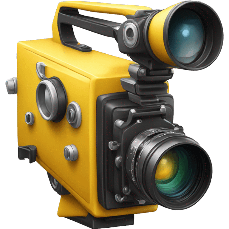 yellow movie camera emoji