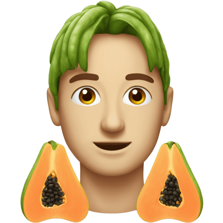 Realistic Papaya  emoji