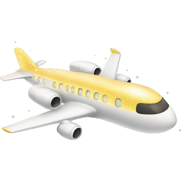 plane with sparkles emoji