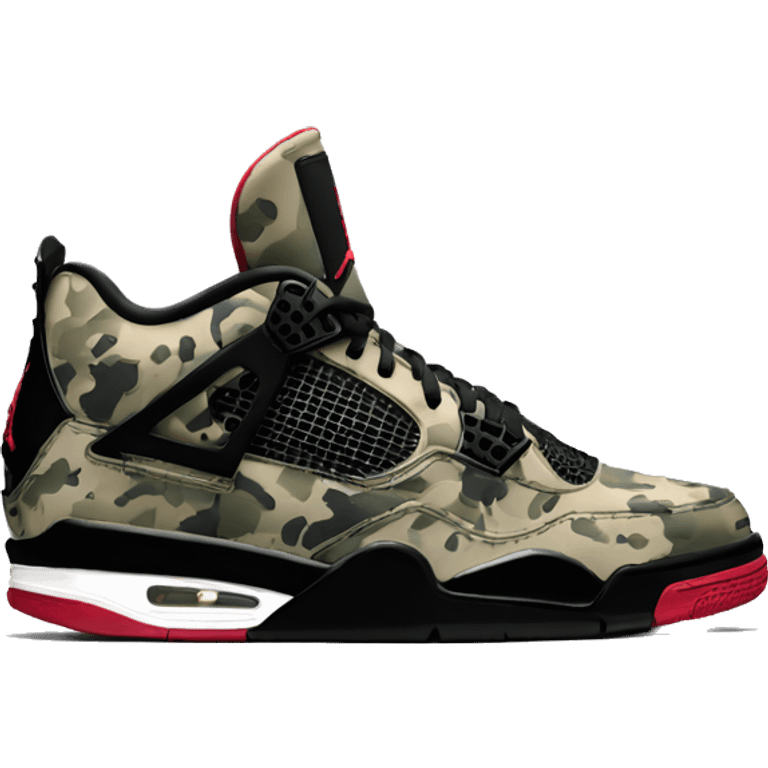 jordan 4 military black emoji