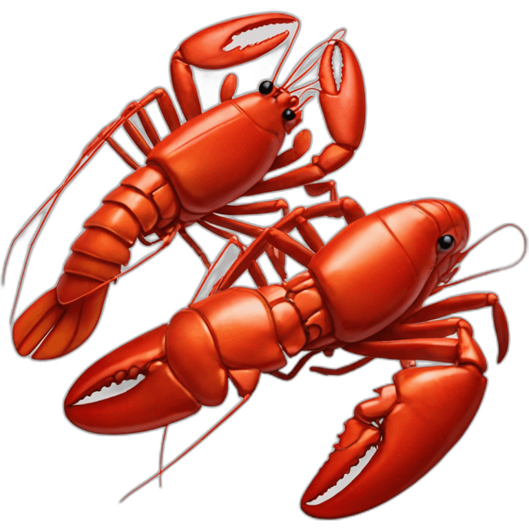 Two lobsters inlove emoji