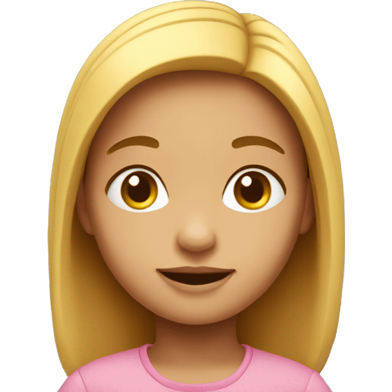 Cute 3d little girl emoji  emoji