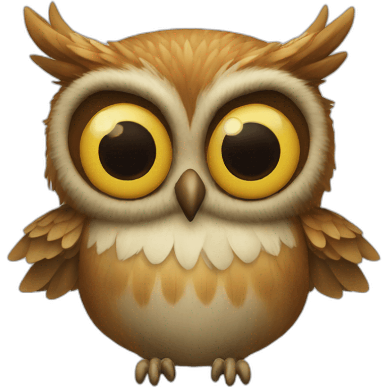 Hibou-couronne-tête emoji