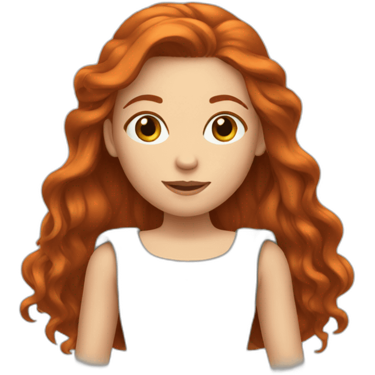 Fille rousse emoji