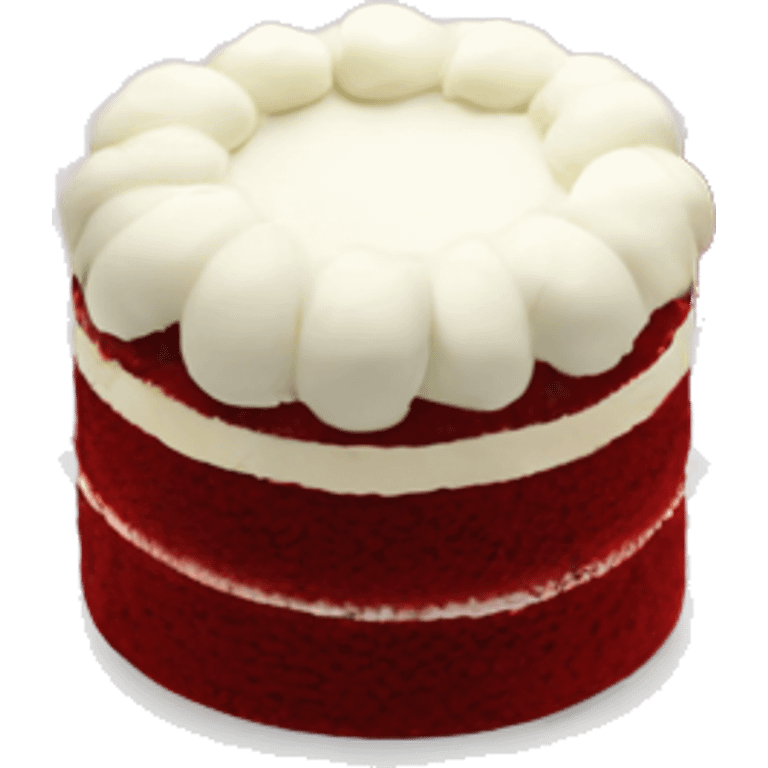 red velvet cake emoji