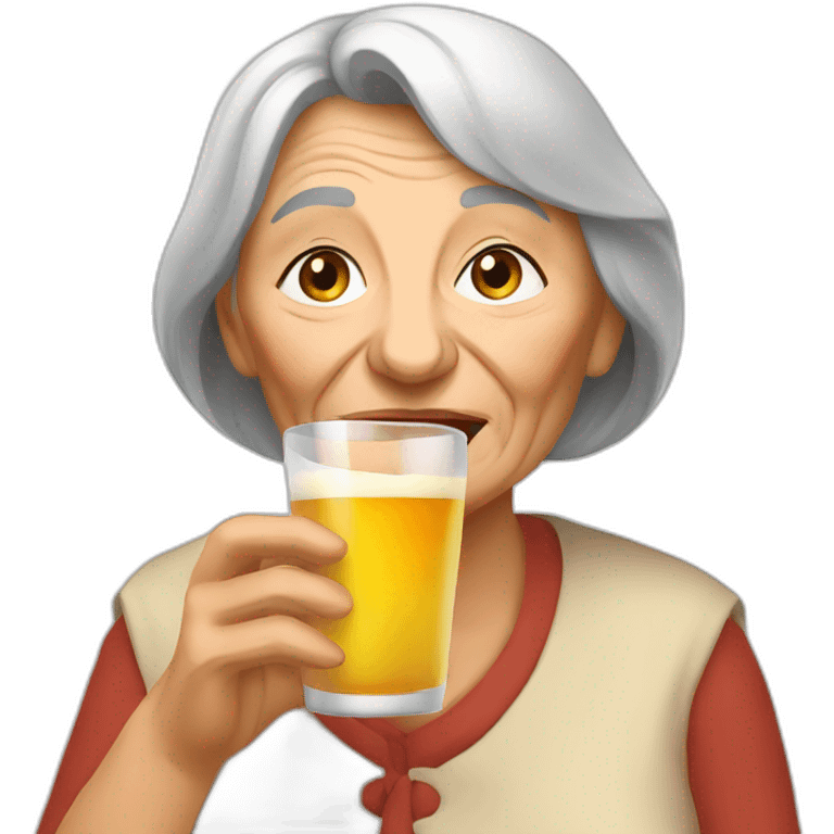 bulgarian old women drinking emoji