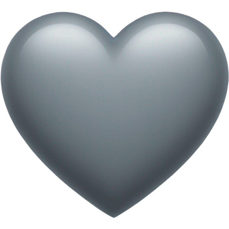 Grey heart emoji