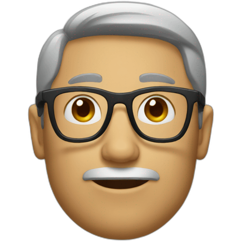 man with glasses emoji