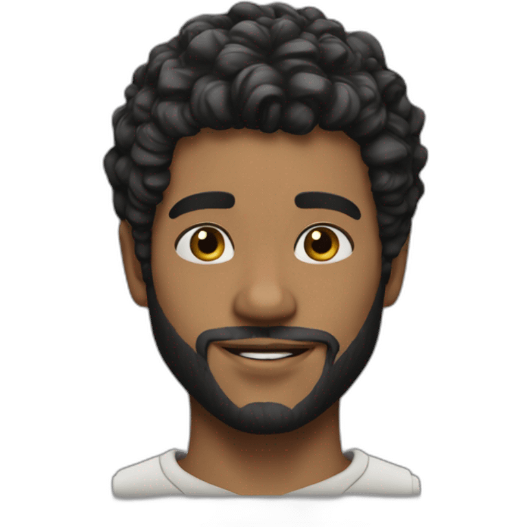 kinglsey ben-adir handsome short hair black realistic emoji