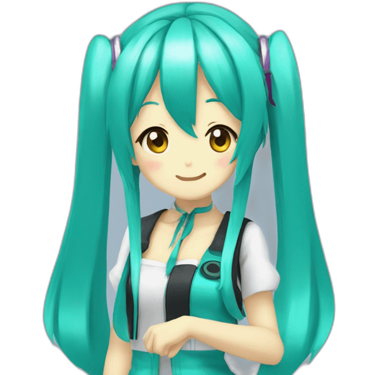 Hatsune Miku say ok emoji