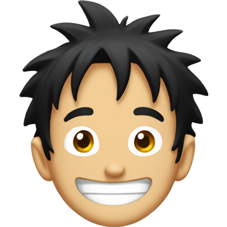 Luffy smiling  emoji