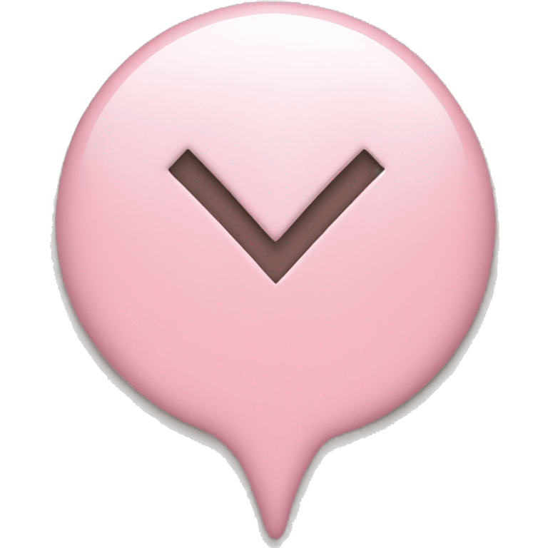 Light pink check mark emoji