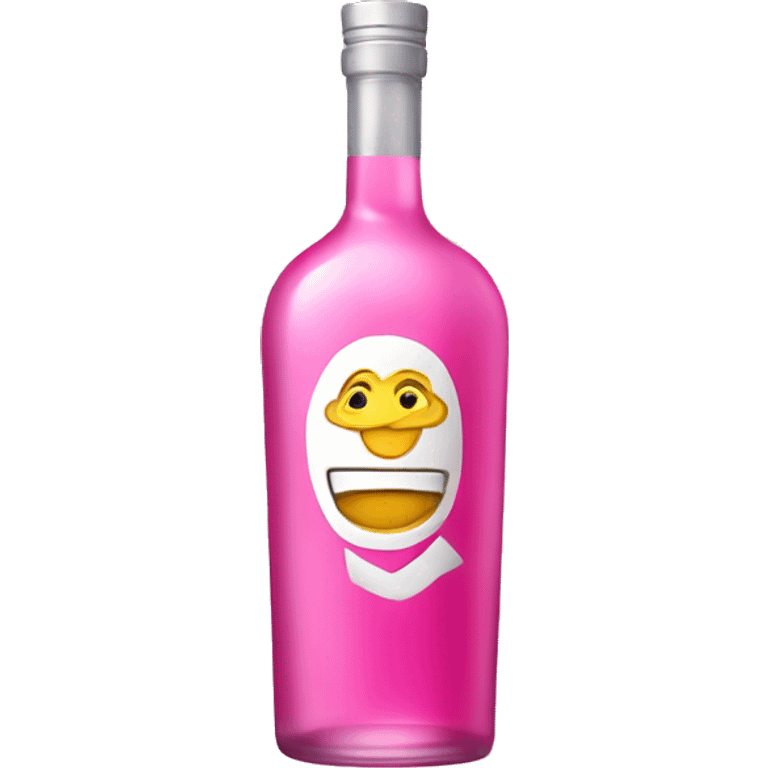 pink vodka bottle emoji