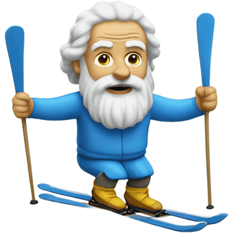 Socrates skiing emoji