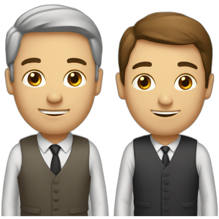 deux développeurs web amis emoji