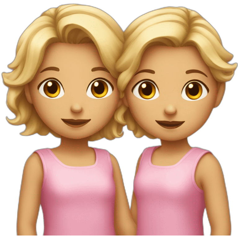 Deux petits filles  emoji