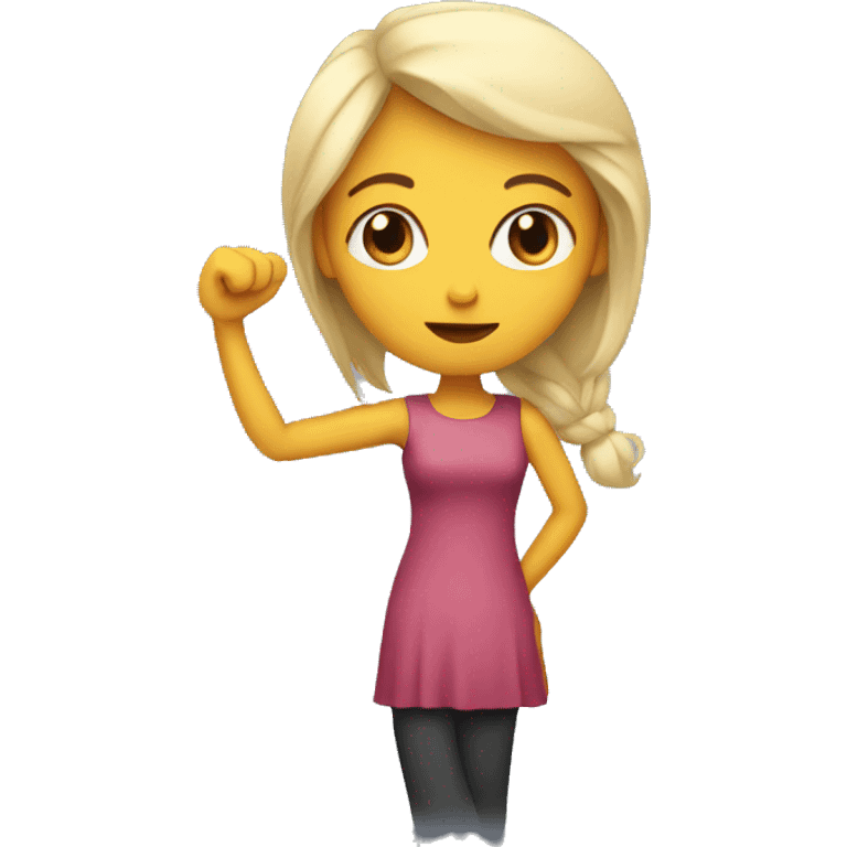 Lady with one arm emoji