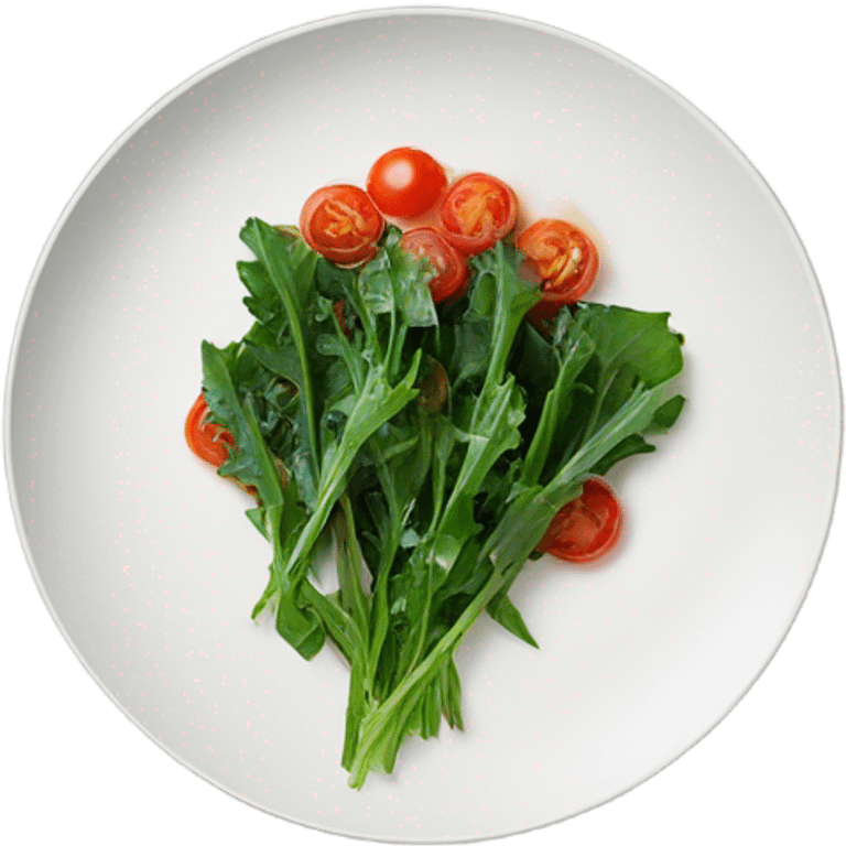 Pan Fried Dandelion Greens with Tomatoes  emoji