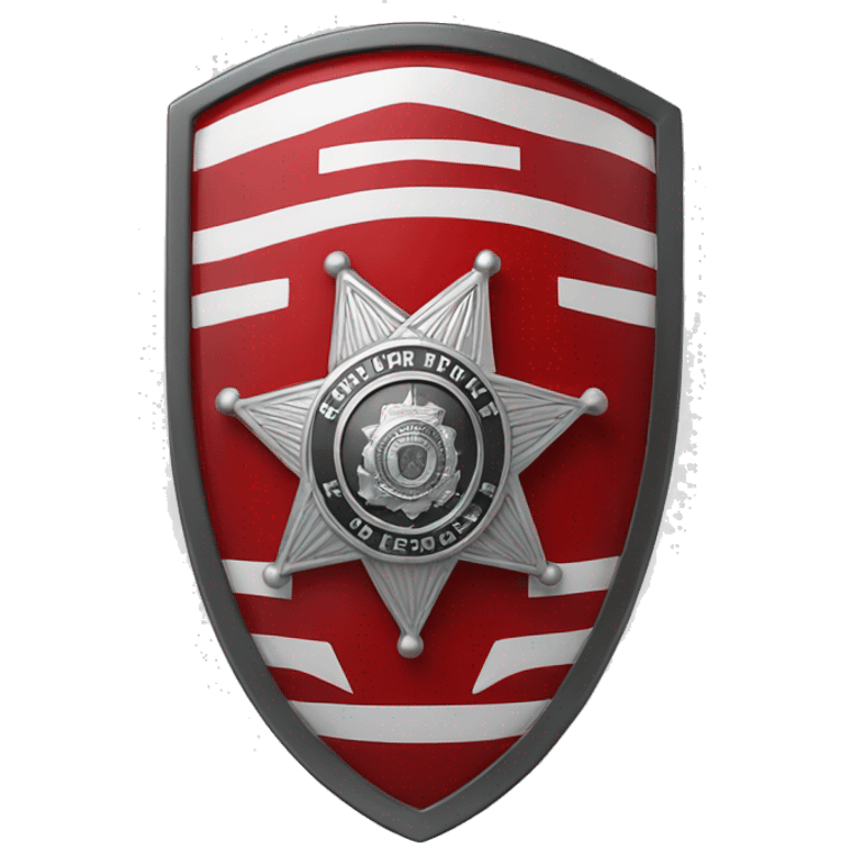 police badge red emoji