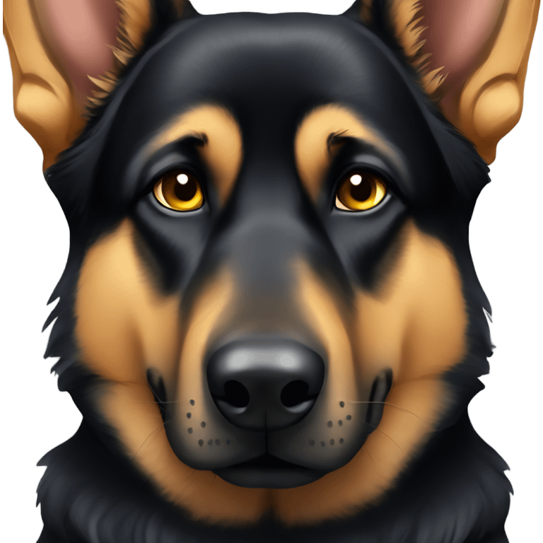 Boss eyed German shepherd  emoji