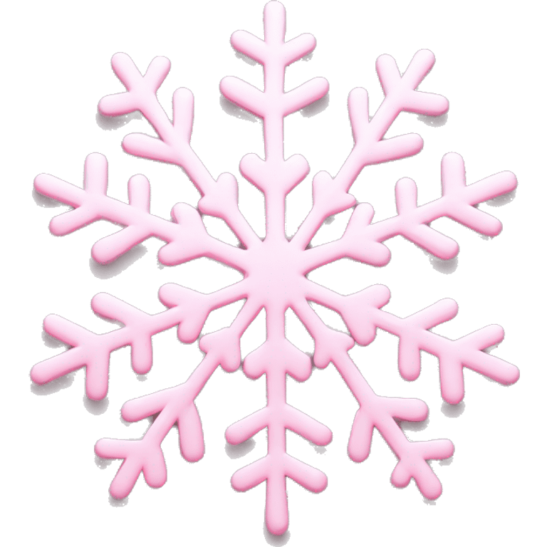 pastel pink snowflake  emoji