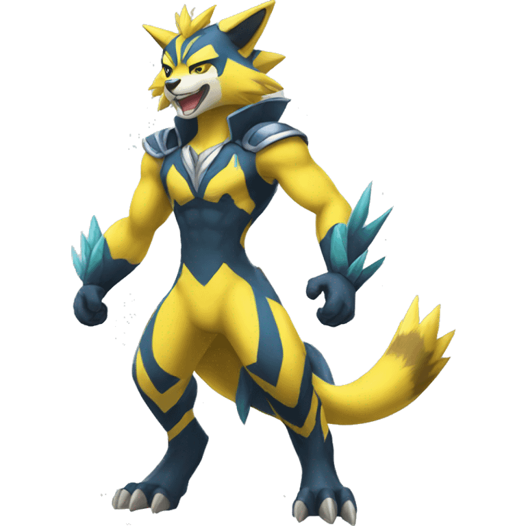 Lombax-Zeraora full body emoji