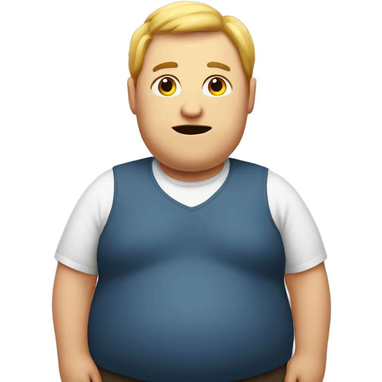 Fat person emoji