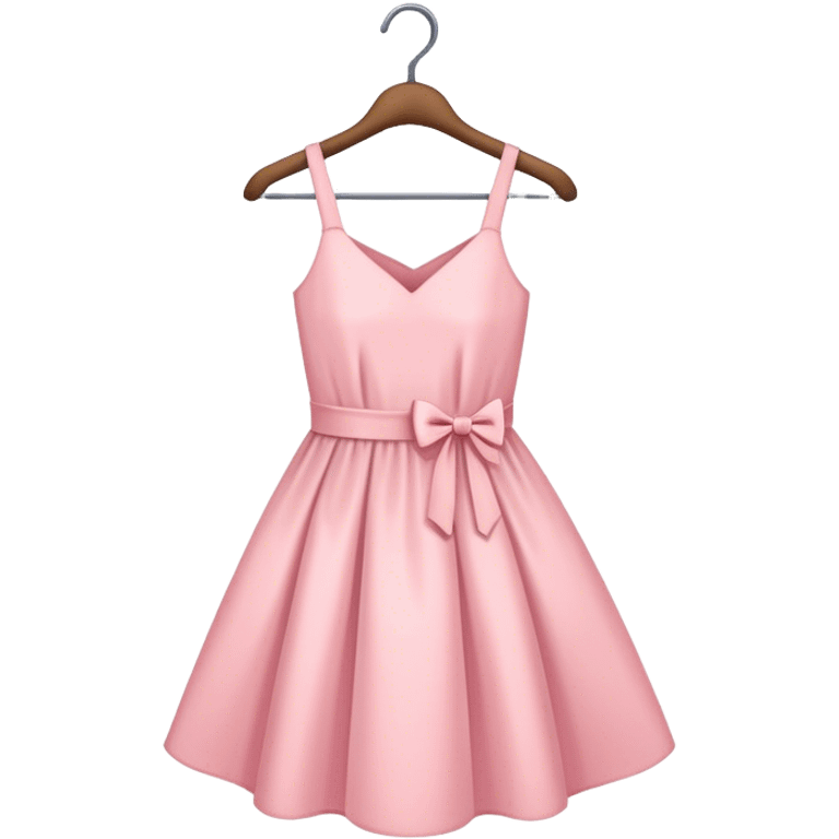 pastel pink spring dress on hanger emoji