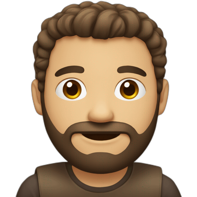 Hombre-pelo blanco-barba-tomando café emoji