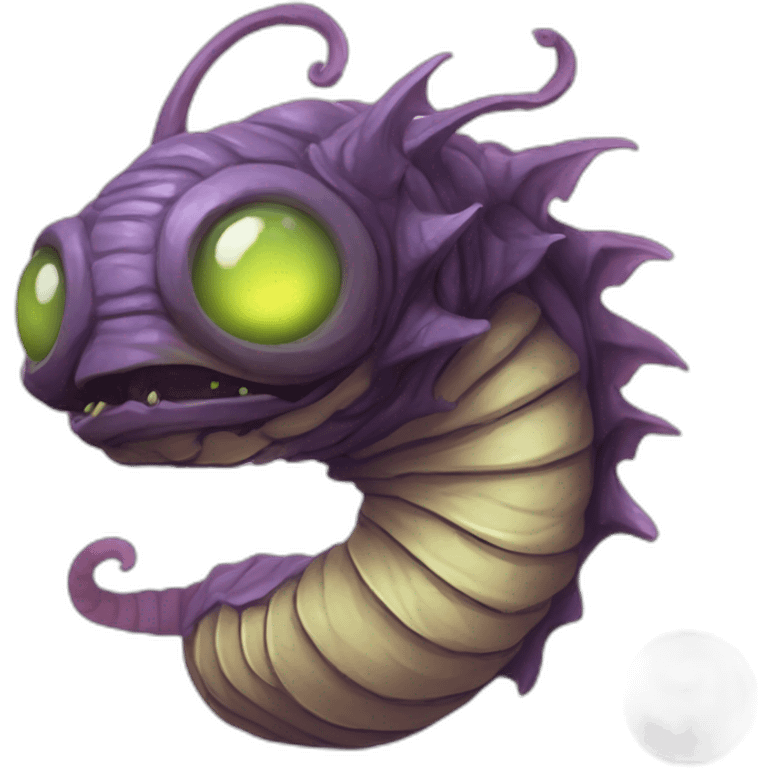 alien worm creature scifi roguelike rpg style inspired by slay thee spire emoji