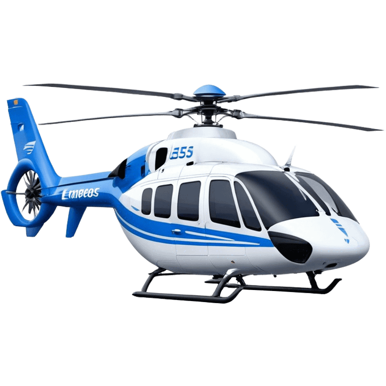 Eurocopter EC135 - Airbus Helicopters (Model Year: 2020) (Iconic colour: Blue and white) emoji