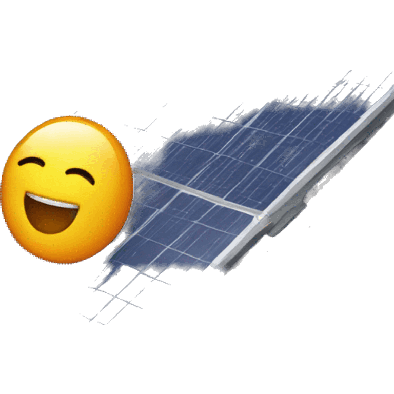 solar panel hd on  house emoji