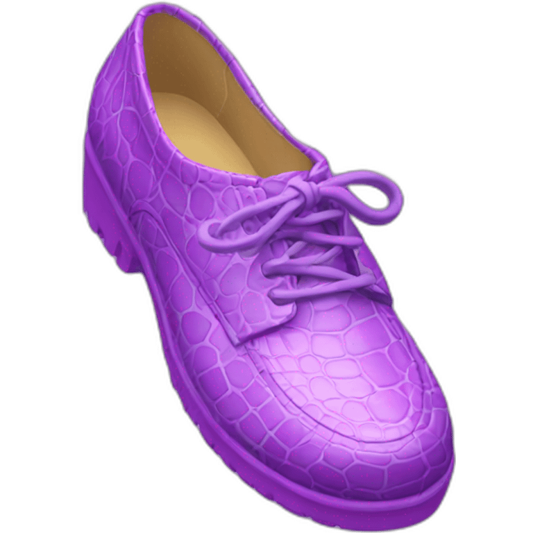 lila croc shoe emoji