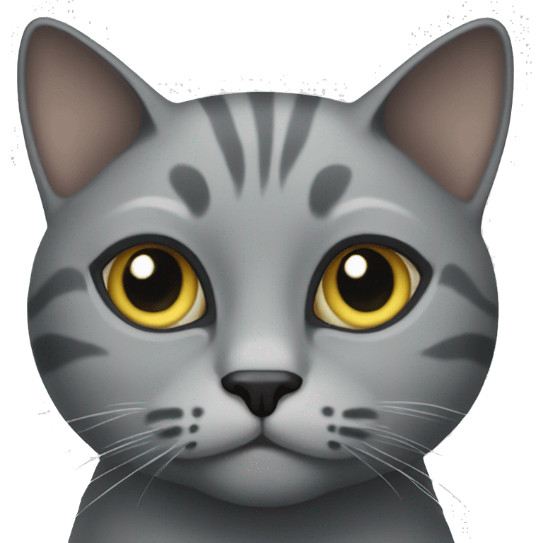 Grey cat emoji