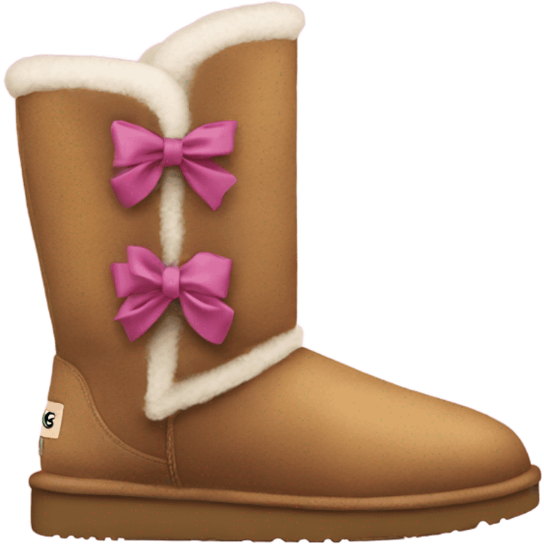 ugg boots with bows emoji