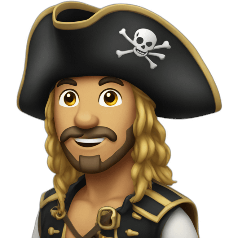 pirate say hi emoji