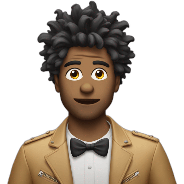 A musician with crazy hair emoji