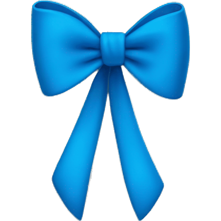 A blue bow emoji