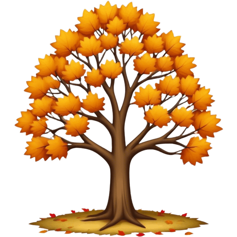 Autumn tree with no leaves emoji